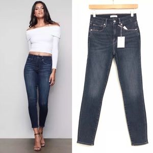 NEW Good American Good Leg Crop Jeans 260 Hi Rise